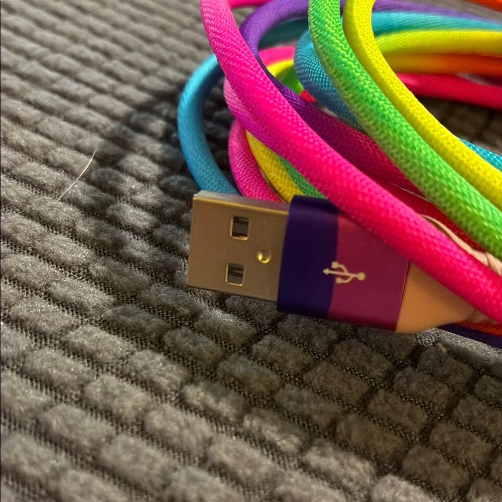NWOT’s- Colorful USB Charging Cable for iphone